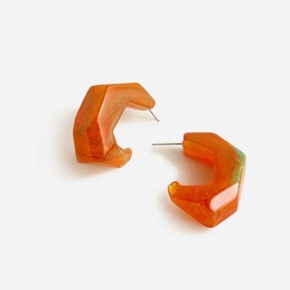 J Crew Made-in-Italy dimensional hoop earrings - Picture 5 of 5